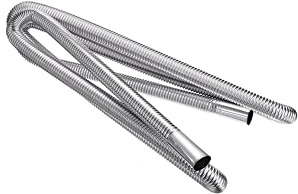 iSpchen Abgasschlauch Auspuffrohr 25mm/180cm Edelstahl Auspuff Abgasrohr Abgasschlauch für Stromerzeuger 25mm Standheizung Auspuff Schalldämpfer Auto Dieselheizung Abgasrohrleitungen
