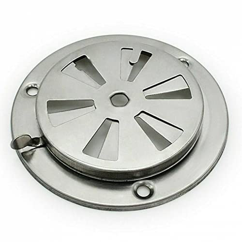 HOHOVYVY Amortisseur de grille d'aération pour fumoir, barbecue en acier inoxydable, 9,5 cm