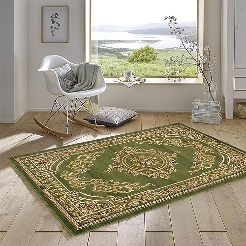 YANHONG Handwebteppich Läufer Teppich 70 x 220 cm Erhältlich in vielen Farben & Größen Kücheläufer Teppichläufer mit Anti-Rutsch Unterseite für Küche, Flur & Wohnraum, Grün