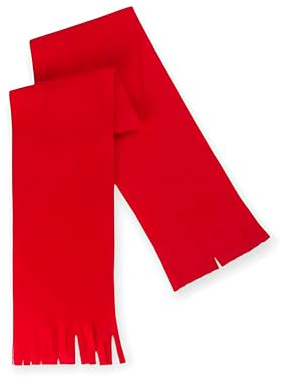 TOTventas Bufanda Polar Roja para Mujer con Caja de Regalo – Fular Suave y Cálido para Invierno – Accesorio Elegante para Navidad, Cumpleaños y Reyes – Bufanda con Flecos, Ligera y Confortable