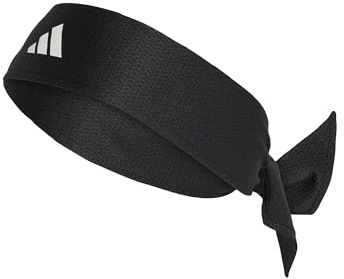 adidas Unisex Tennis Tieband Climacool Hairband, Black/White, M