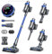 INTETURE Aspirapolvere Senza Fili 450W/40Kpa,Scopa Elettrica Senza Fili Potente con 55Mins Modalità Automatica,1.5L/Anti Avvolgimento/LED Smart Aspirapolvere per Pavimenti/Tappeti/Pelosità