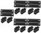 OUNONA 5 Sätze Sturzpad - -Auspuffrohrhalter auspuff halter -Auspuffrohrhalter Halterung für Auspuffrohre Auspuffrohr-Montagegestell Gummi