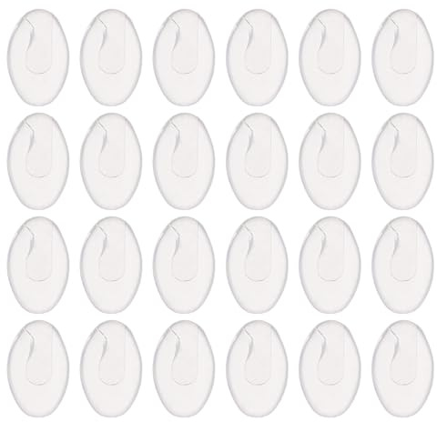 HAMPPLIES 100 Paires Tamps à lunettes en silicone remplacement de plaquette nasale de lunettes plaquettes de nez de remplacement Transparent