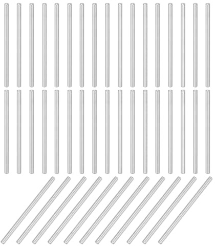 QUARKZMAN 66pz 3mm x 60mm, Cilindrica Perno in 304 Acciaio Inox, Spina Centraggio, Perno di Supporto in Metallo, Perni per Produzione Meccanica Industria Installazione Mobili, Argento