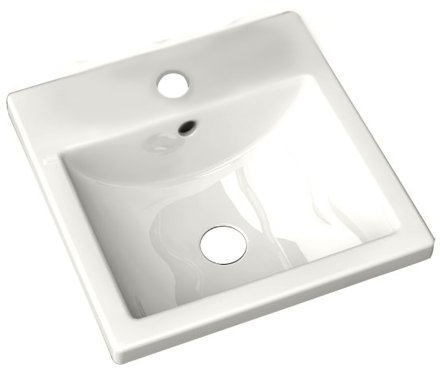 American Standard 0642.001.020 Studio Care Countertop Bathroom Sink, White