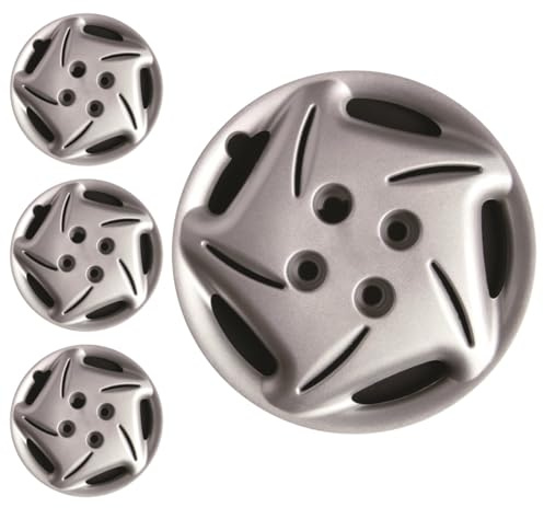 SERIE 4 BORCHIE - 4 COPRICERCHI COPPE RUOTA 13 PER FIAT SEICENTO