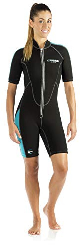 Cressi Lido Short, Black/Aquamarine, 5/XL [Duplicate]