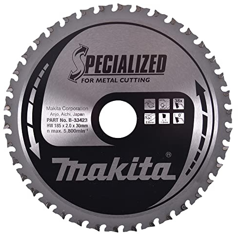 Makita B-33423 Hoja Sierra Circular TCT Specialized 185x30mm 38T Metal