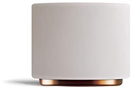 Fellow Monty | Tazas para arte latte | Taza de cerámica de doble pared para capuchino | Blanco mate con base de cobre | Taza de 192 ml