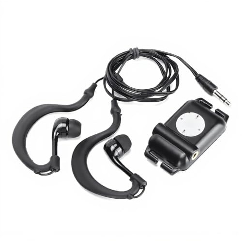 ASHATA Wasserdichter MP3-Player, 4 GB IPX8 Wasserdichter Schwimmer-MP3-Player mit Kopfhörer für Schwimmer, Laufsport