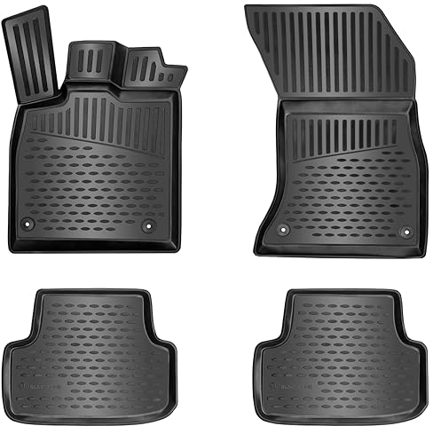 ELMASLINE 3D Gummimatten Set für Volvo XC-40 (I) 2017-2025 | Extra hoher Rand Fußmatten XC40 | Passt Nicht in Elektro