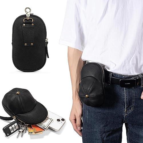 Hengwin Herren Gürteltasche für iPhone 16 Plus 16 15 14 13 Pro Max Guerteltasche Leder Handyhülle für Samsung Galaxy S25 S24 S23 Ultra S25+ A06 F06 5g Handytasche Gürtelclip Holster