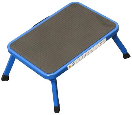 Single Folding Step Stool (Non Slip Caravan Platform Foldable Choice of Colours)