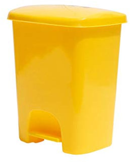 CNBYDK Botes de Basura para Interiores Botes de Basura de Hospital Amarillo Grueso Contenedor de Reciclaje Contenedor con Pedal Residuos Grandes para Almacenamiento de Tr