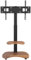 XTRARM Stellar Support TV Roulant avec Etagère en Bois - Meuble Tele, Chariot Meuble TV à Hauteur Ajustable avec roulettes pour TV 32-70 Jusqu'à 45 kg - Support de TV Universel Max VESA 600x400mm