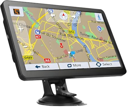 Sat Navs for cars uk 2025, 7 inch Truck Sat Nav uk Lifetime Free Updates, Satnav UK EU Maps, Support Postcode Search and Voice Guidance, Speed Camera Alert, Lane Guidance Assist, PO