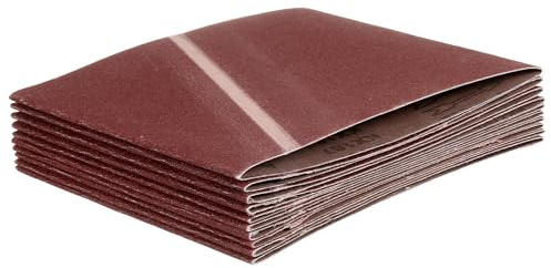 QUARKZMAN 203mm x 483mm Nastri Abrasivi, 10Pz 100 Grana Carta Vetrata per Levigatrice Ossido di Allumina Per Lavorazione Legno, Lucidatura Metalli, Affilatura Coltelli