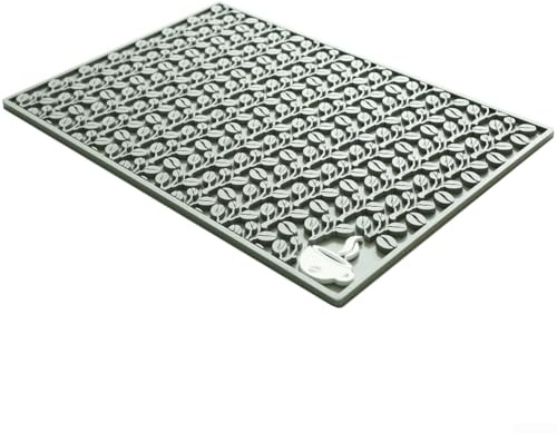 Oniissy Tapis égouttoir absorbant, tapis de comptoir de cuisine, tapis de bar à café, tapis de séchage en PVC, tapis de séchage anti-déversement, antidérapant, imperméable, absorption des chocs, 45 x