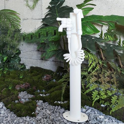 Colonne d'eau De Jardin Extérieure, Robinet de Jardin Autoportant en Laiton Antigel, Fontaine à Colonne De Jardin Verticale, pour L'arrosage L'irrigation et Le Lavage(95cm/37.4in)