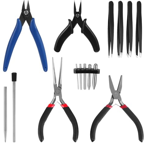 HSEAMALL 15 PCS Kit de Herramientas Modelismo,Gundam model kit Modelismo Maquetas Gunpla Fabricación Construcción de Pasatiempos Herramientas Básicas de Modelador