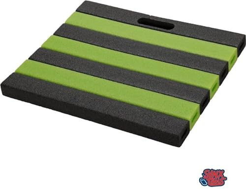 Synx Tools Kniekissen für den Garten Grün/Schwarz, Kniematte, 35x30cm,Kniekissen, Kniepolster für Handwerk und Freizeit - Knieschutzmatte