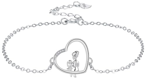 Yinsen Mutter und Tochter Armband 925 Sterling Silber Mit Geschenkbox-Geschenke für Mutter,Beste Mutti Schmuck zum Muttertag Geburtstag Weihnachten