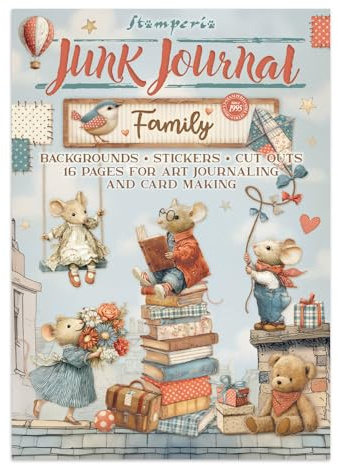 Stamperia - Junk Journal Stickers, Cut-Outs, and Backgrounds for Scrapbooks, Albums, Card Making, Bullet Journalling and More, Perfect for Hobbies, Crafts, and Gifting (Family)