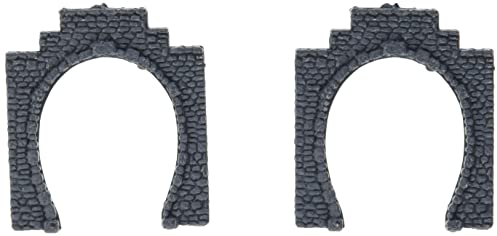 NOCH Tunnel-Portal, 1-gleisig Modellbau Tunnel, 5,5 x 6,5 cm aus Kunststoff, 2 Stück für die Spurweite N