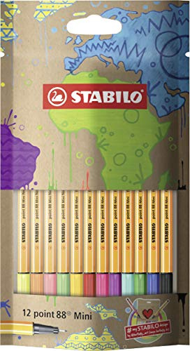 STABILO - Fineliner - point 88 Mini - #mySTABILOdesign - 12er Pack