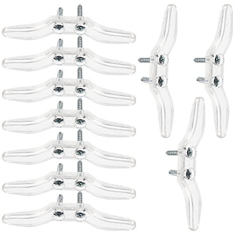 DOITOOL 10pcs Blind Cord Blind Rope Cleat Window Cord Cleat Clear Plastic Child Safety Cord Cleat for Window Blinds Curtains Sun Shades Ropes