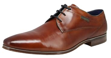 bugatti Herren Businessschuhe, Männer Business Schnürer,Low-tie,schnürschuhe,Anzugschuhe,Derby schnürung,Office,büro,Cognac (6300),47 EU / 11.5 UK