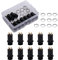 VooGenzek 10 Stück 3.5mm Mini Female Stereo Panel Mount Jack Buchse Stecker Lötanschluss mit Muttern, 4 Pol vergoldete Stereo-Klinkenbuchse,für Kopfhörer Audio Video