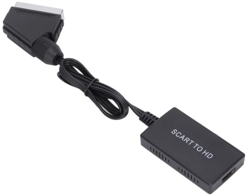 Sorandy Scart zu HDMI Konverter, Scart Konverter Video Audio Box mit Kabeln, HD Video Konverter Scart zu HDMI Adapter für DVD Set Top Box