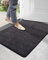 DEXI Schmutzfangmatte,rutschfeste Fußmatte für Innen und Außen,Waschbar Eingangsteppich Saugstarke Türmatte - Sauberlaufmatte 80 x 120 cm,Schwarz-Grau