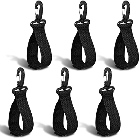 Savita 6 Stück Kajak Paddel Clips, Nylon Paddel Clip Zubehör (Schwarz) | für Paddelbretter Kajakpaddel-Zubehör