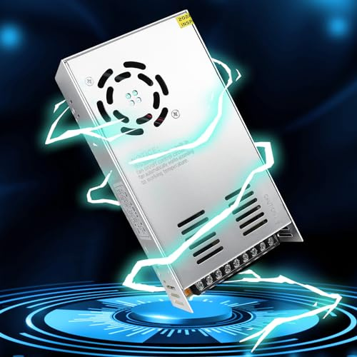 LightingWill Alimentation 12V 29,1A 350W, Transformateur 220V 12V, Convertisseur AC 220V vers DC 12 Volts, Transfo pour Bandes, Lampes et Projecteurs