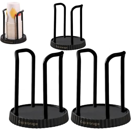 3Pacchi Portabottiglie Per Tazze Dispenser Per Bicchieri Di Carta Da Tè, dispenser per bicchieri di carta usa e getta,Supporto Per Espositore Per Tazze, Dispenser Per Bicchieri Di Plastica, Porta Bicc