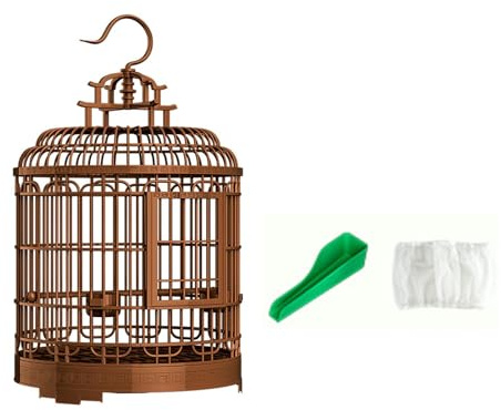 Folpus Jaula de Lujo para pájaros, Jaula Grande Colgante para periquitos, agapornis, cacatúas, c