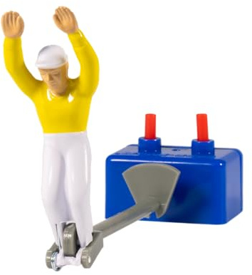TIPP-KICK Star-Keeper I Portero Original para jóvenes y Mayores, a Partir de los 5 años I Diviértase Jugando con Esta Figura de fútbol en Todos Nuestros futbolines I Accesorios I Camiseta Amarilla