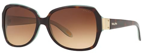 Ralph Damen 0Ra5138 601/13 58 Sonnenbrille, Türkis (Tortoise/Turquoise/Brown Gradient)