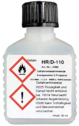 30 ml Flussmittel HR/D-110 in Pinselflasche (No-clean Elektronik-Flussmittel mit 5,8% Feststoff), perfekt zum Handlöten, SMD-löten u. Litzenverzinnen