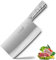 SHI BA ZI ZUO Couteau de cuisine 8 pouces polyvalent couperet de boucher couteau hachoir trancher la viande hacher les os pour la cuisine à domicile et le restaurant