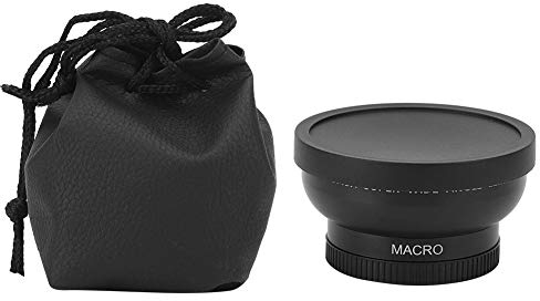 Qiilu Weitwinkel-Makroobjektiv, JSR-1156 Advanced 46MM 0,45X Weitwinkel-Makroobjektiv Passend für alle Kameraobjektive mit 46MM Durchmesser