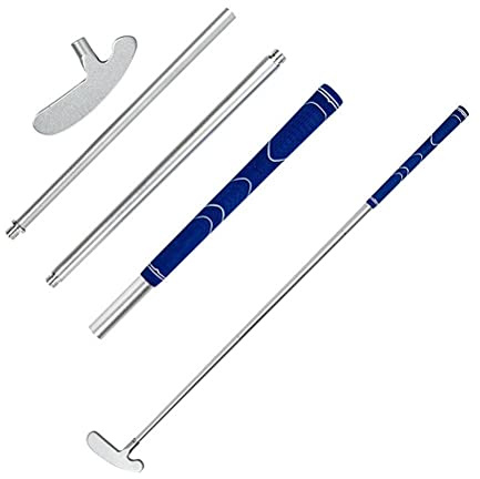 Putter de golf - Varilla de golf extraíble ajustable de aleación bidireccional para golfistas diestros o zurdos, mango antideslizante, fácil de instalar, club de práctica de golf para niños y adultos