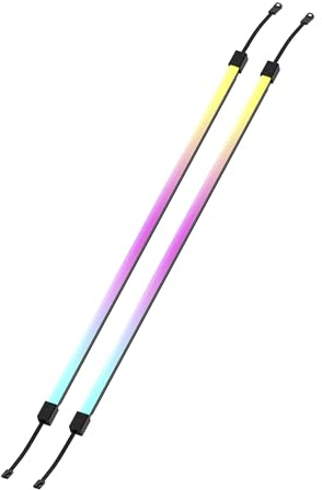 CORSAIR LS350 Aurora RGB Ljuslister 350mm – 2x Magnetiska Diffuserade Individuellt Adresserbara RGB LED-Remsor – +5V ARGB Header eller CORSAIR iCUE Controller – ARGB till iCUE 3-Stifts Adapterkabel