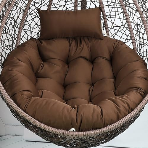 Aocase Housse de Coussins de Chaise d'oeuf, Coussin Exterieur Oeuf Suspendu, Coussin De Rechange Épais Et Doux, Coussin De Chaise Balancelle Lavable pour Intérieur Terrasse Jardin,No16,90cm