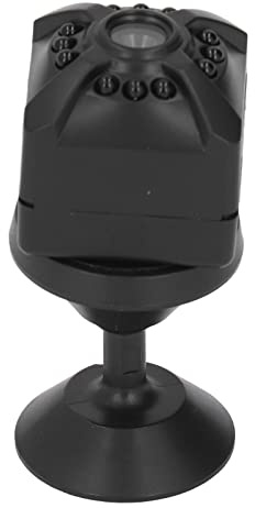 Tbest Mini Telecamera di Sicurezza WiFi 1080p HD Night Motion Rilevamento di Rilevanza di Sorveglianza Largo Lente in Tempo Reale Video Remoto Control per Auto per Ufficio Abs Black