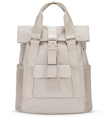Johnny Urban Rucksack Damen Klein Beige - Jules - Eleganter Kleiner Daypack für Uni Arbeit Stadt - Stylischer Damenrucksack mit Laptopfach - Wasserabweisend