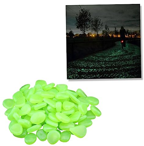 BESPORTBLE 100 Piezas piedras de acuario piedras de canto rodado para pecera piedras para pecera decoración ornamento Guijarro piedra luminosa brillar Decorar Piedra del paisaje decoraciones